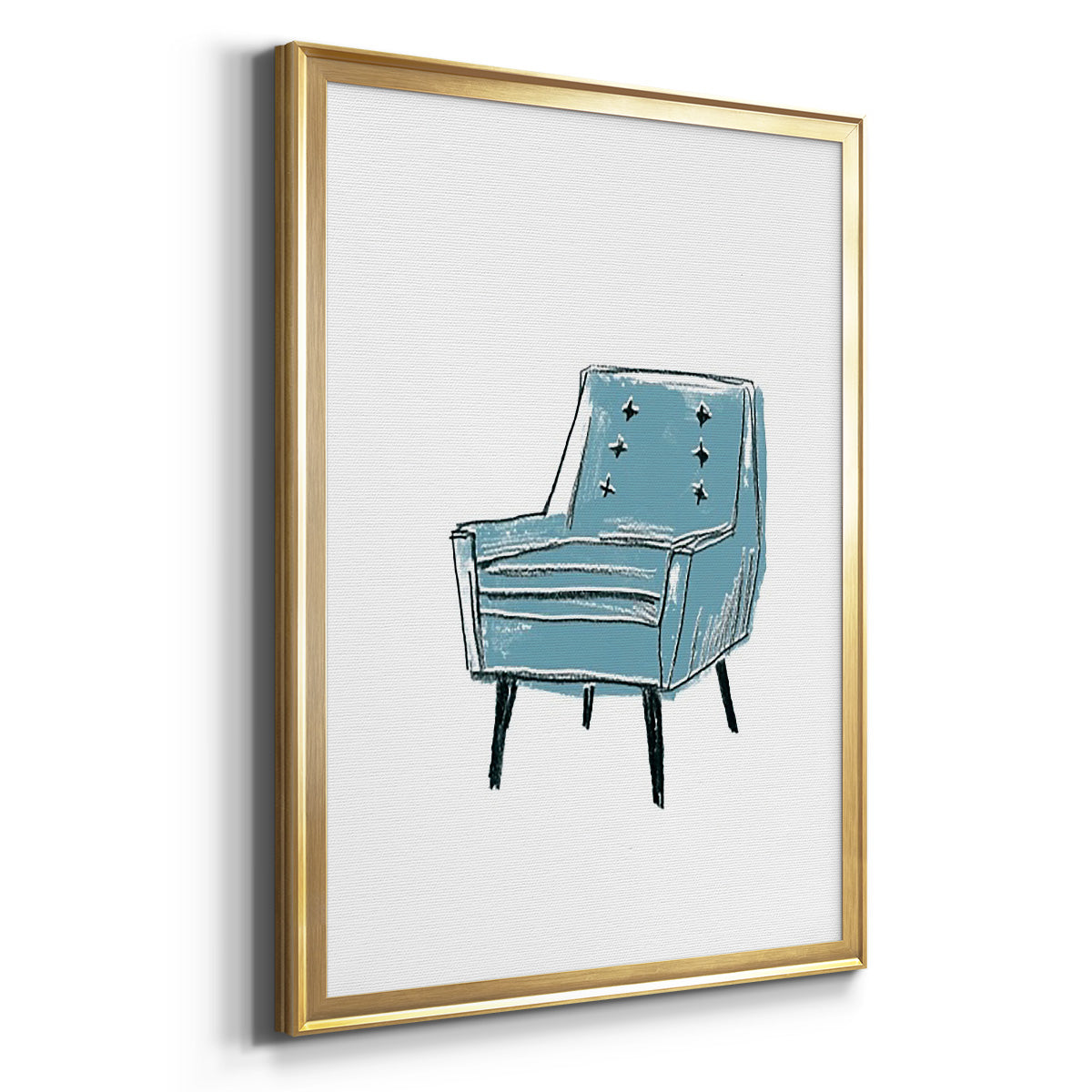 Take a Seat X - Modern Framed Canvas Print