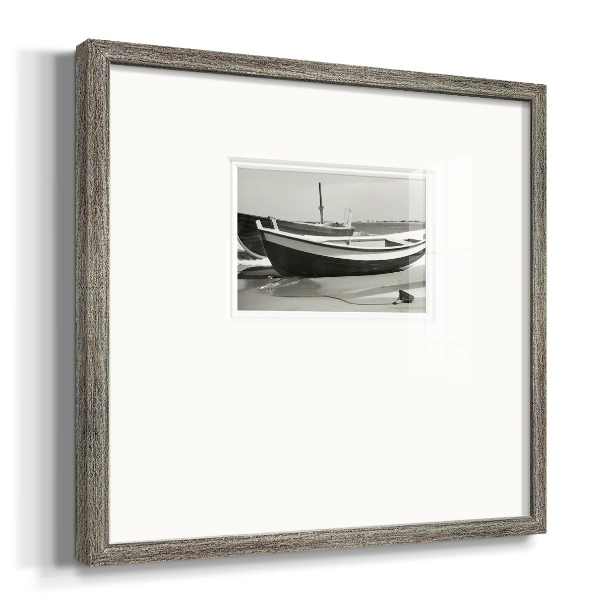 Vintage Rowboat I Premium Framed Print Double Matboard