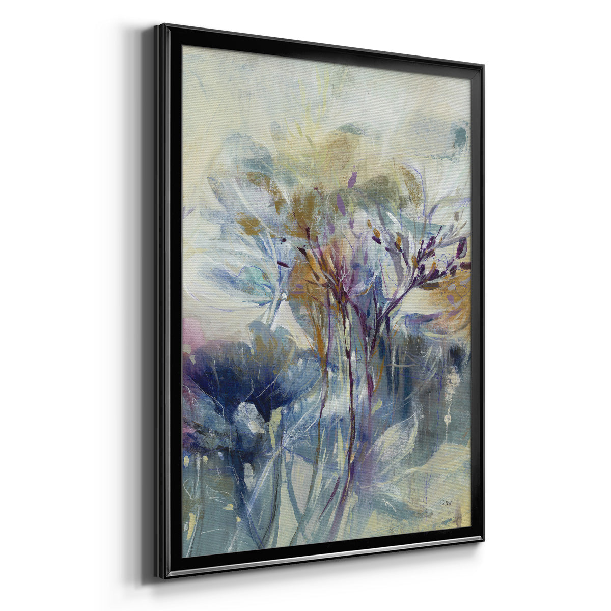 Meadow Saffron II - Modern Framed Canvas Print