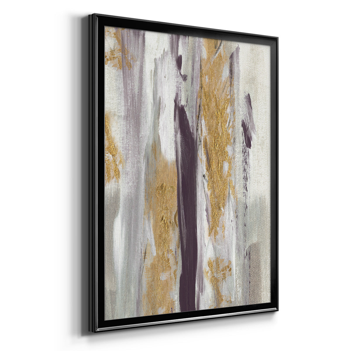 Tumultuous Amethyst II - Modern Framed Canvas Print