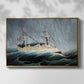 A Ship in the Storm, c. 1899 - Floater Framed Canvas Print