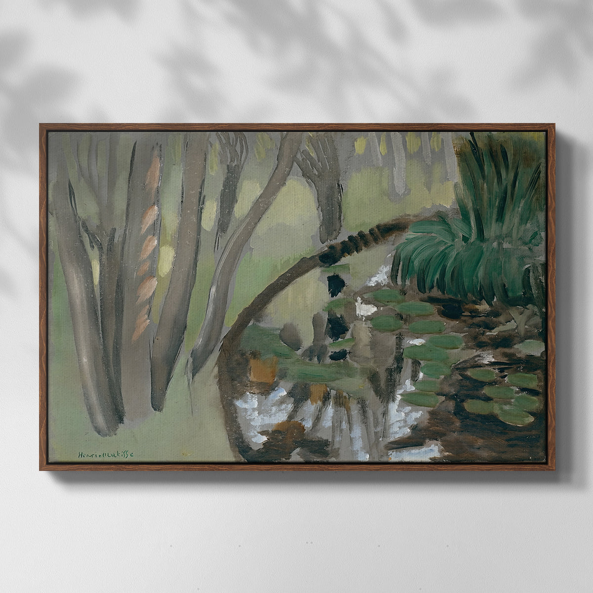 The Stream, Maintenon, 1918 - Floater Framed Canvas Print