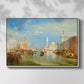 Venice: The Dogana and San Giorgio Maggiore, 1834 - Floater Framed Canvas Print