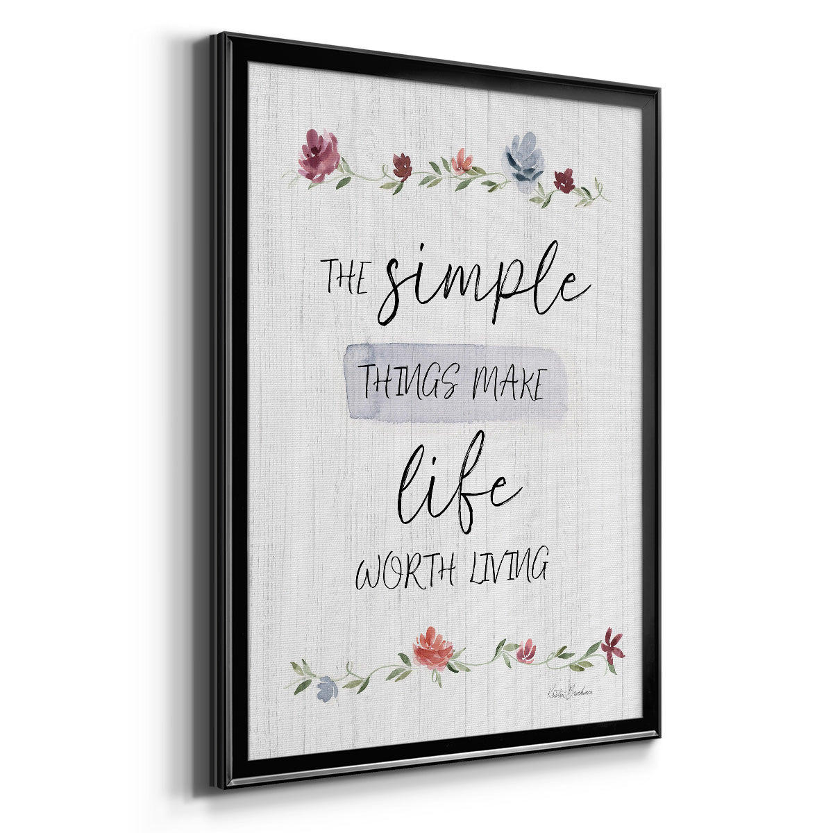 The Simple Things - Modern Framed Canvas Print