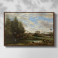 Washerwomen at the Water's Edge, c. 1860-1870 - Floater Framed Canvas Print