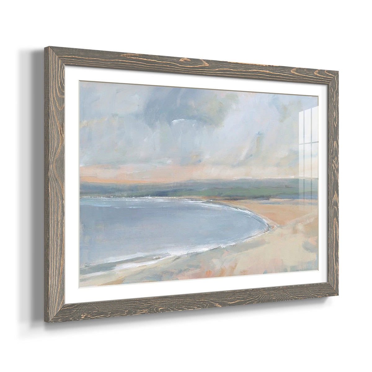 Coastal Study II - Barnwood Framed Art Print