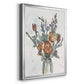 Watercolor Floral Arrangement II - Modern Framed Canvas Print