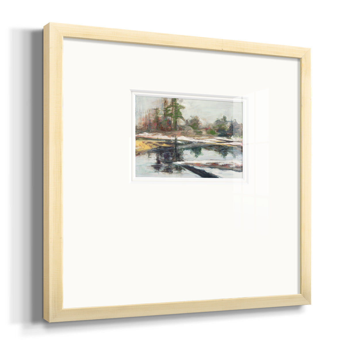 Quiet Reflection Premium Framed Print Double Matboard