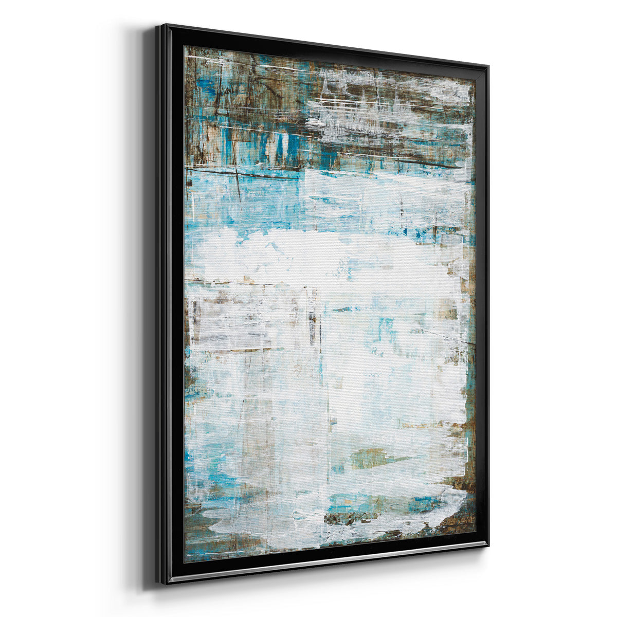 Beach Glass - Modern Framed Canvas Print