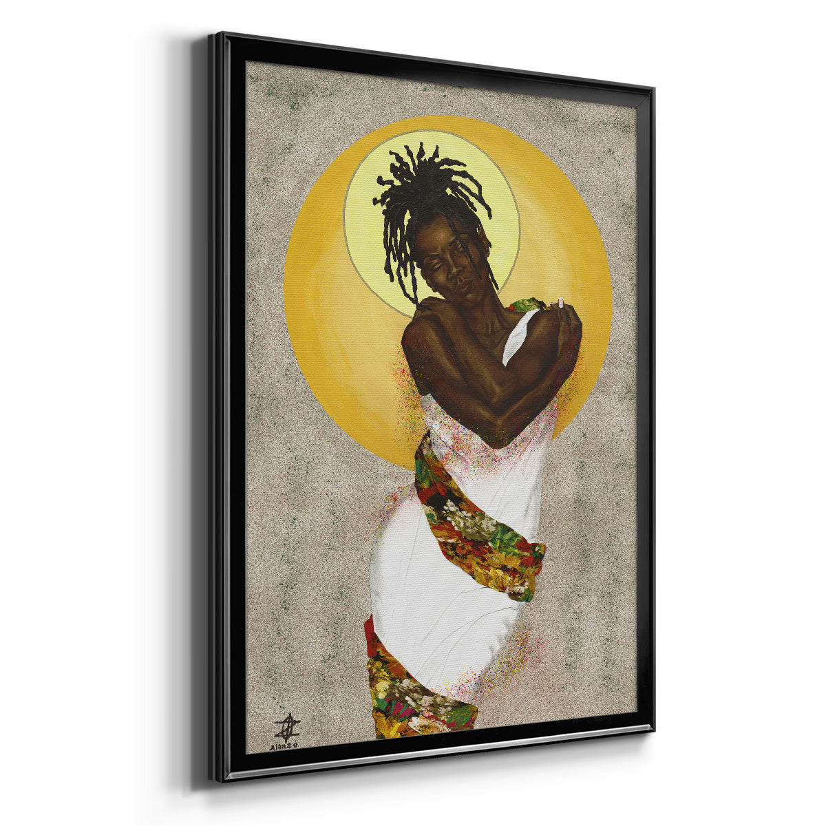 Her Love - Modern Framed Canvas Print