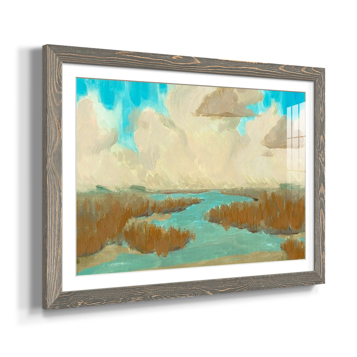 Fripp Island Water I - Barnwood Framed Art Print