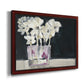 White Flowers in Fuchsia II Premium Framed Canvas- Ready to Hang