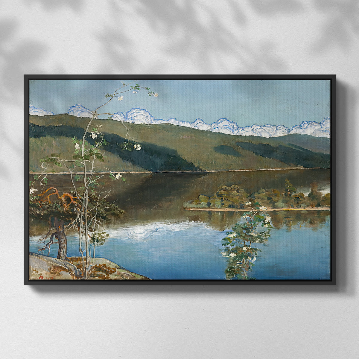 Thunderclouds on the Horizon, 1897 - Floater Framed Canvas Print
