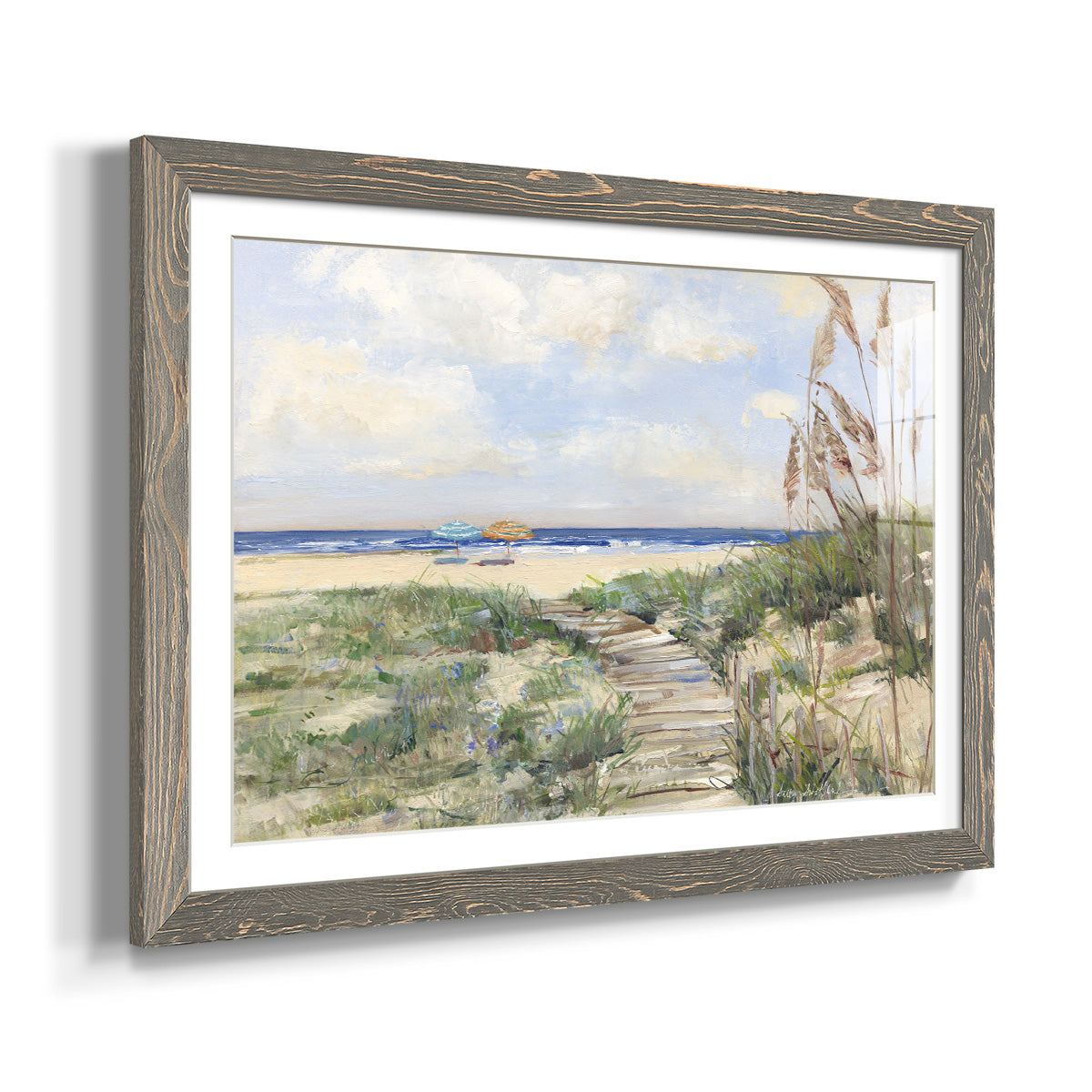 Summer Seas - Barnwood Framed Art Print
