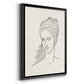 Greek Busts II - Modern Framed Canvas Print