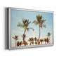 Aruba Palm - Modern Framed Canvas Print