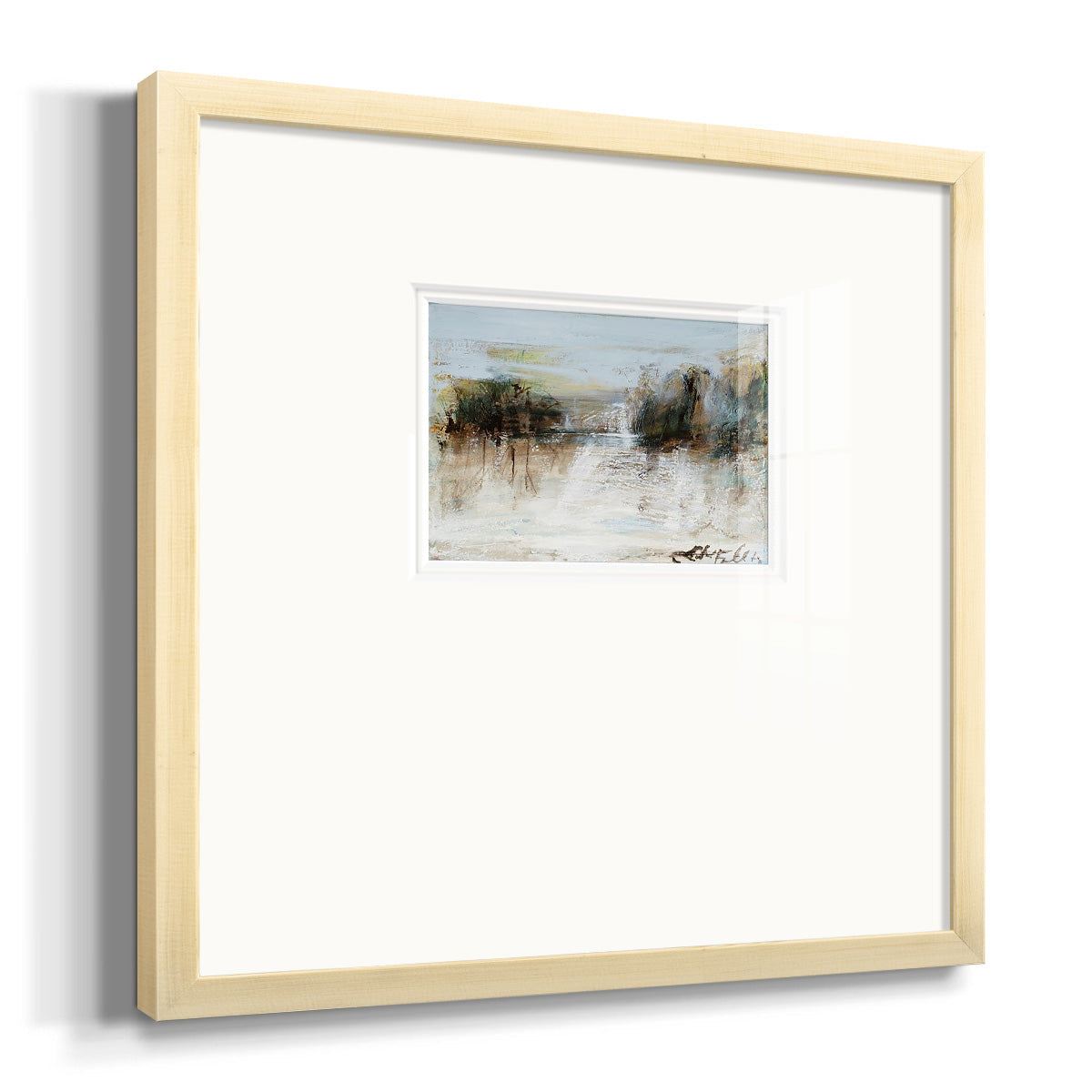 Wintery Horizon I Premium Framed Print Double Matboard