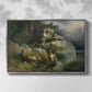 Eagles and Dying Stag on a Lakeshore, 1836 - Floater Framed Canvas Print