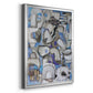 Mediterranean Port I - Modern Framed Canvas Print