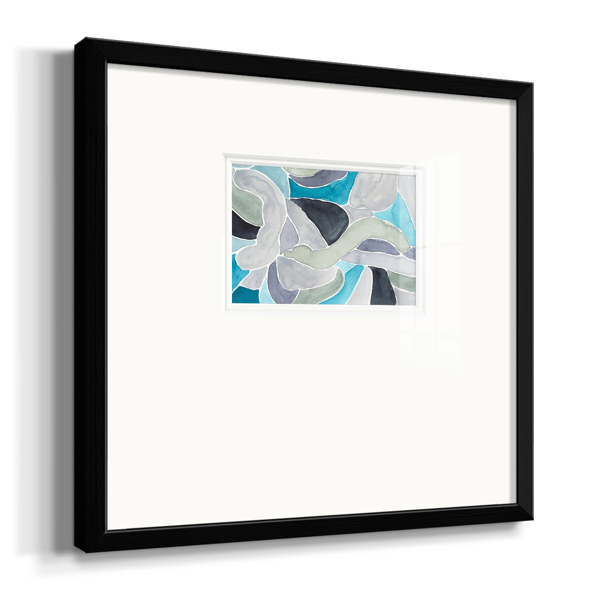 Subtle Billows II Premium Framed Print Double Matboard