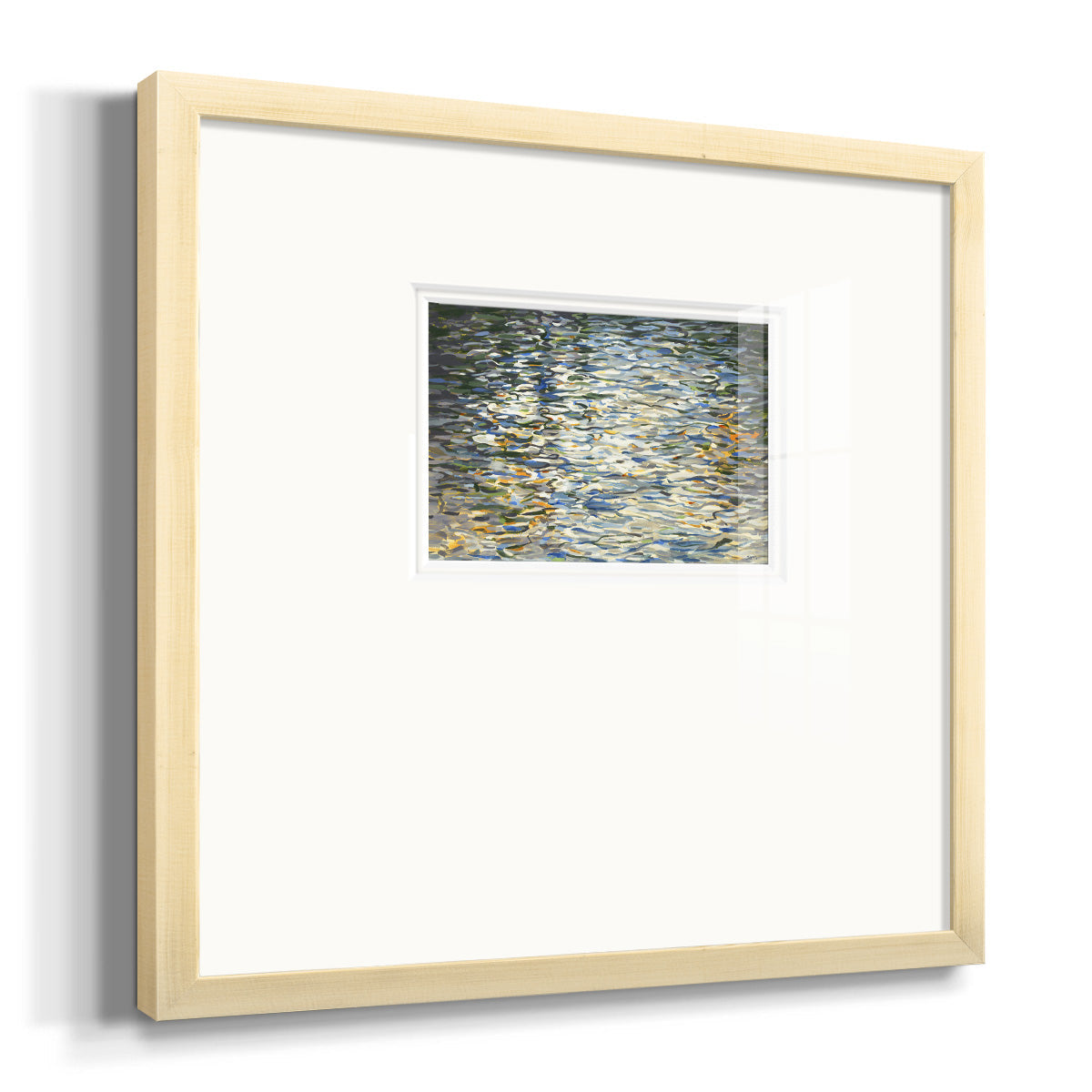 Water Reflections- Premium Framed Print Double Matboard