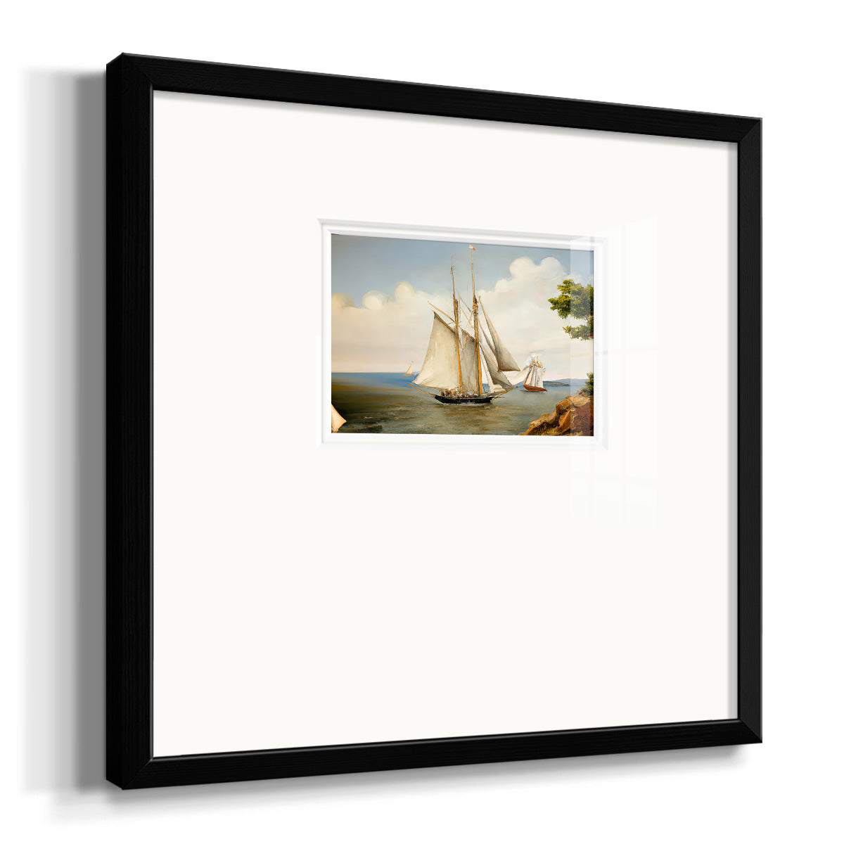 Little Sail Premium Framed Print Double Matboard