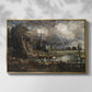Salisbury Cathedral from the Meadows (Detail), 1831 - Floater Framed Canvas Print