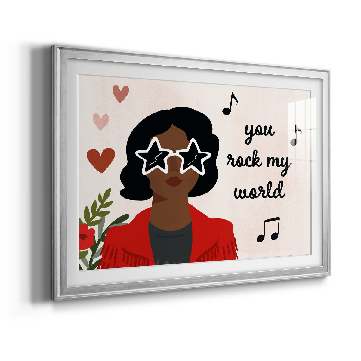 Darling Valentine Collection A - Modern Framed Art Print