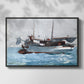 Taking on Wet Provisions, 1903 - Floater Framed Canvas Print