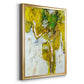 Golden Foliage I - Modern Framed Canvas Print