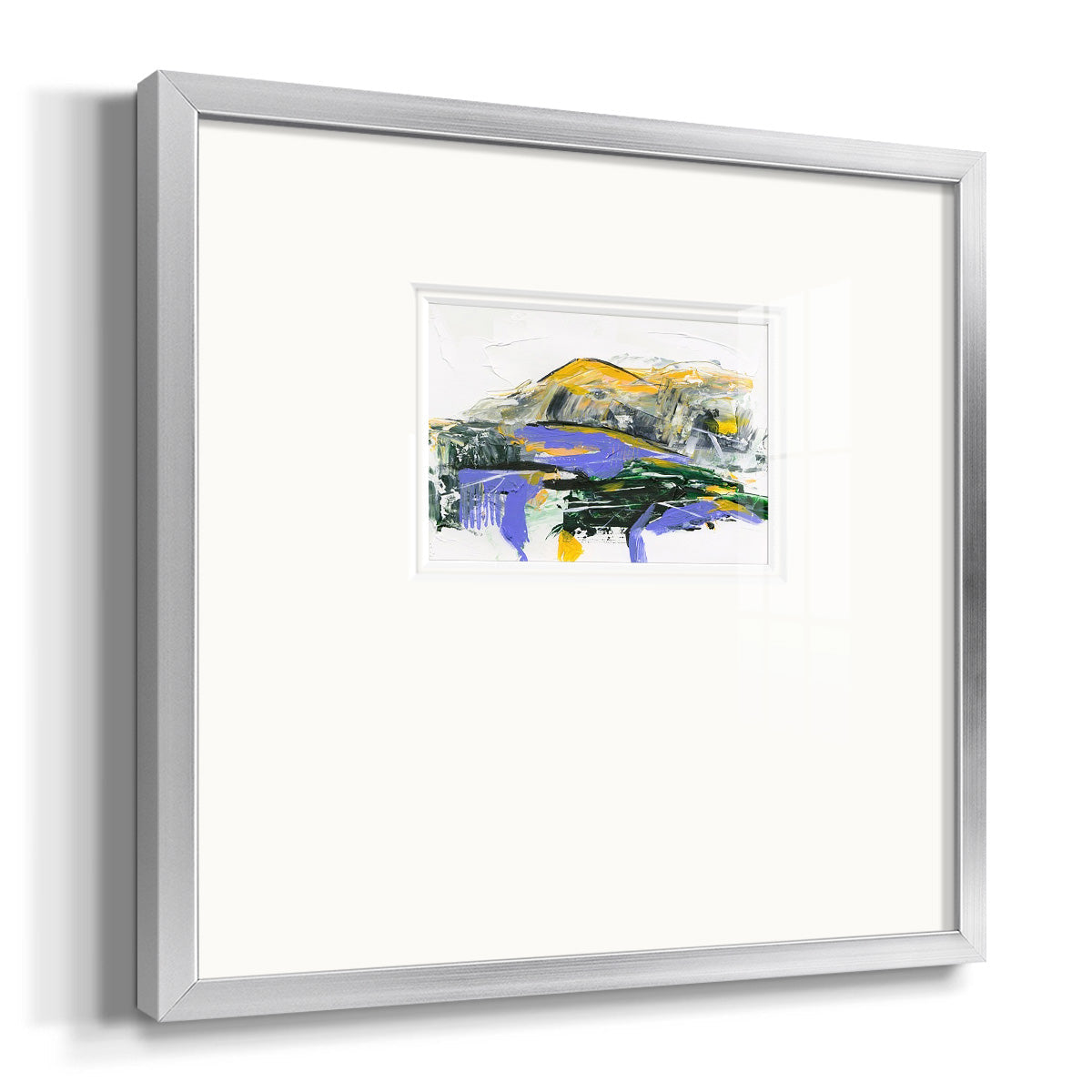 Silent Mountain V Premium Framed Print Double Matboard