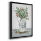 Farmhouse Christmas Noel - Modern Framed Canvas Print