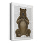 Bear and Hand Heart Premium Gallery Wrapped Canvas - Ready to Hang