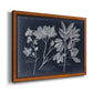 Foliage on Navy VI Premium Framed Canvas- Ready to Hang