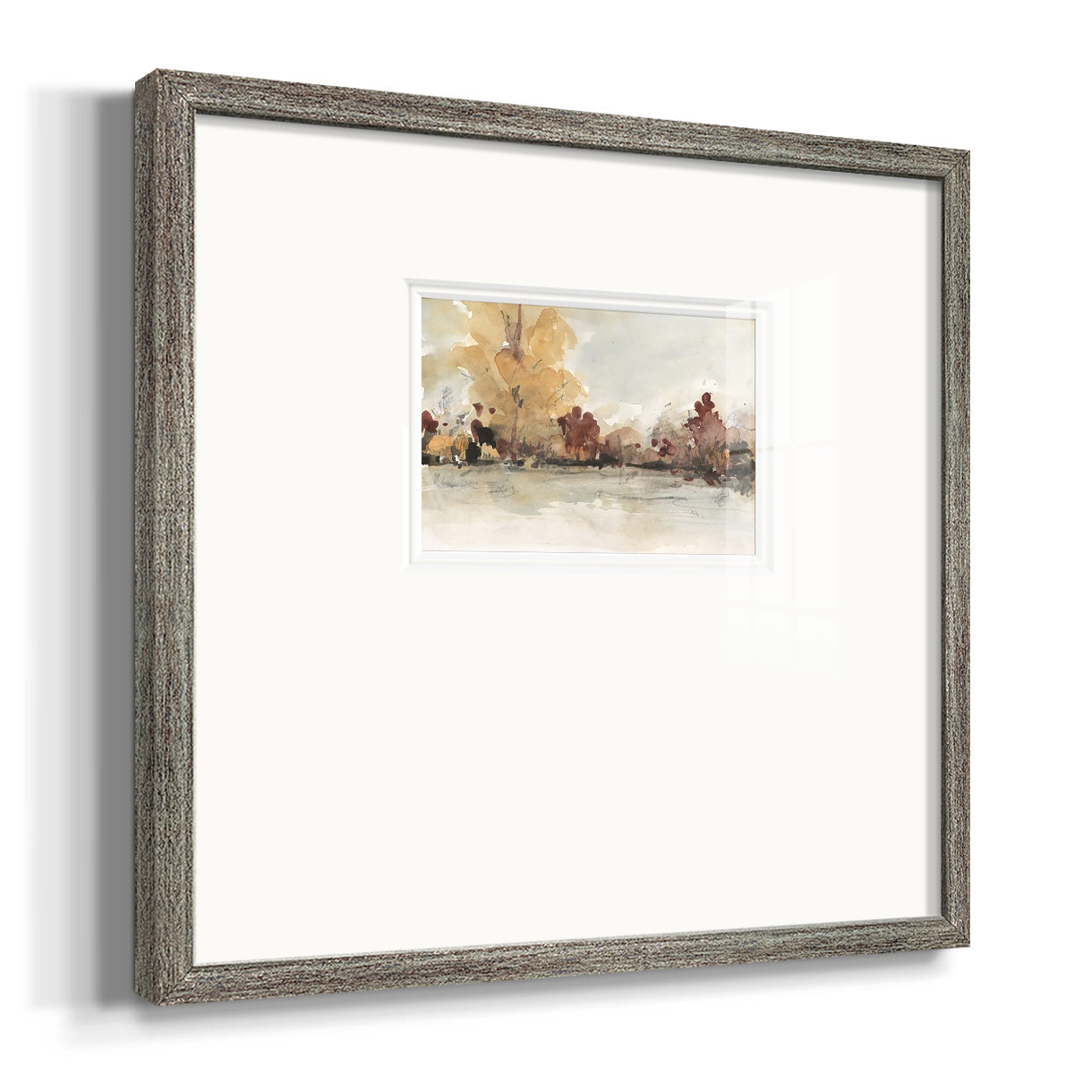 The Autumn View I Premium Framed Print Double Matboard