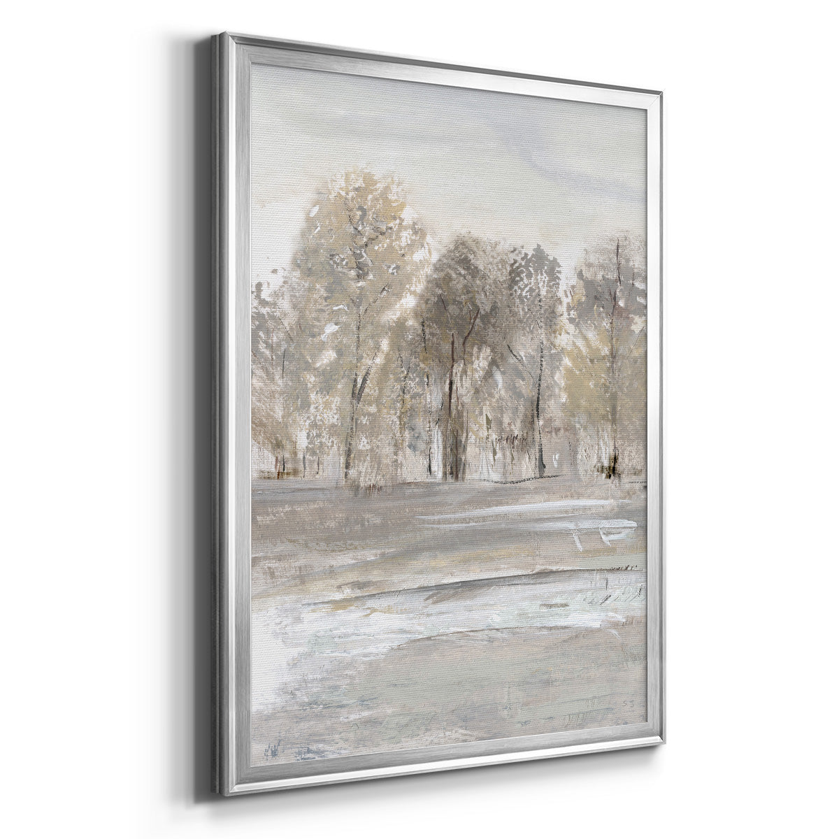 Meadow's Edge II - Modern Framed Canvas Print