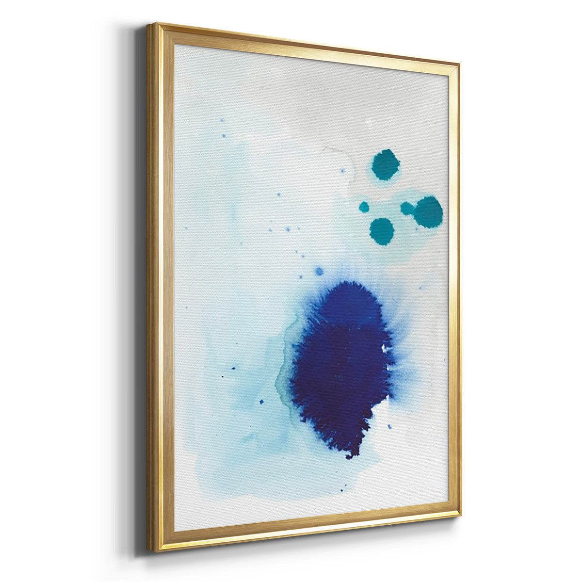 Spare Blue I - Modern Framed Canvas Print