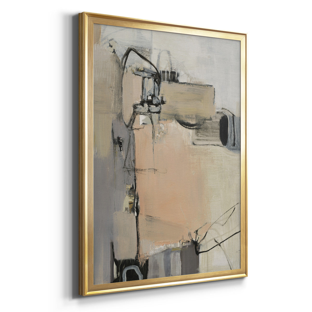 Sandstone - Modern Framed Canvas Print