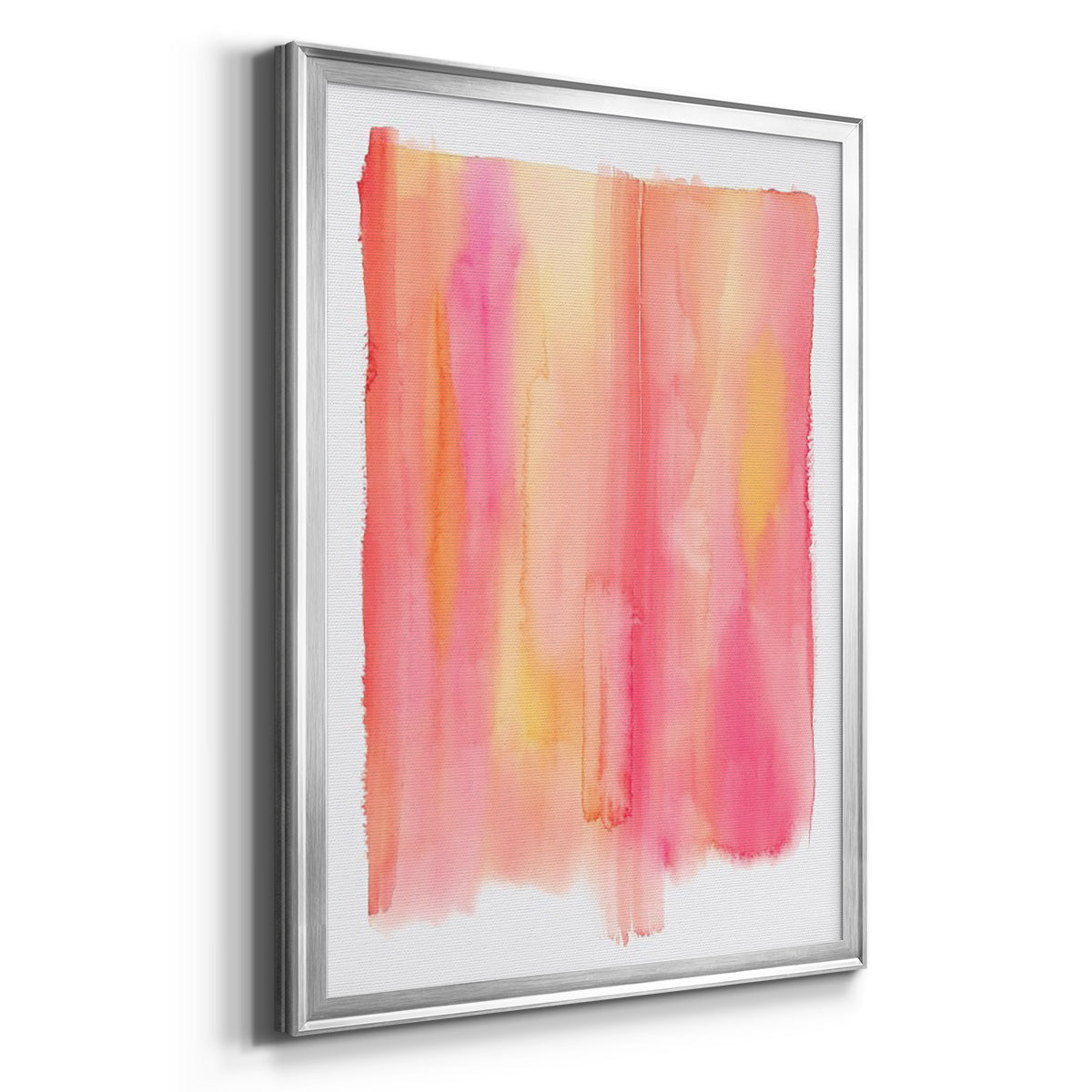 Summer Sherbet Wash II - Modern Framed Canvas Print