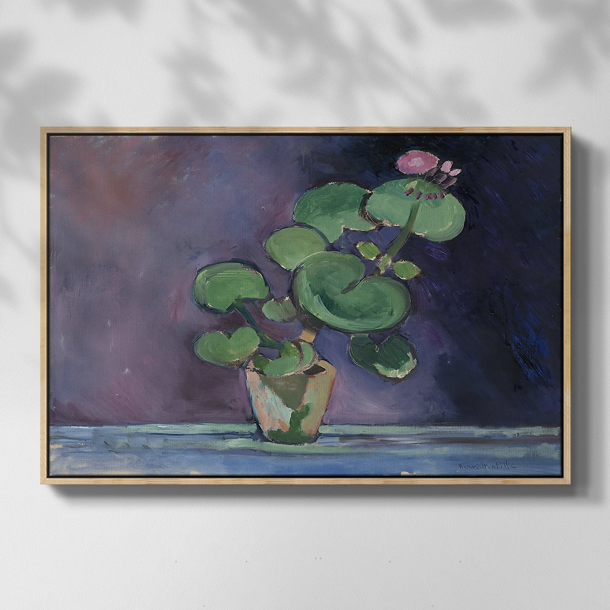 Geranium, 1909 - Floater Framed Canvas Print