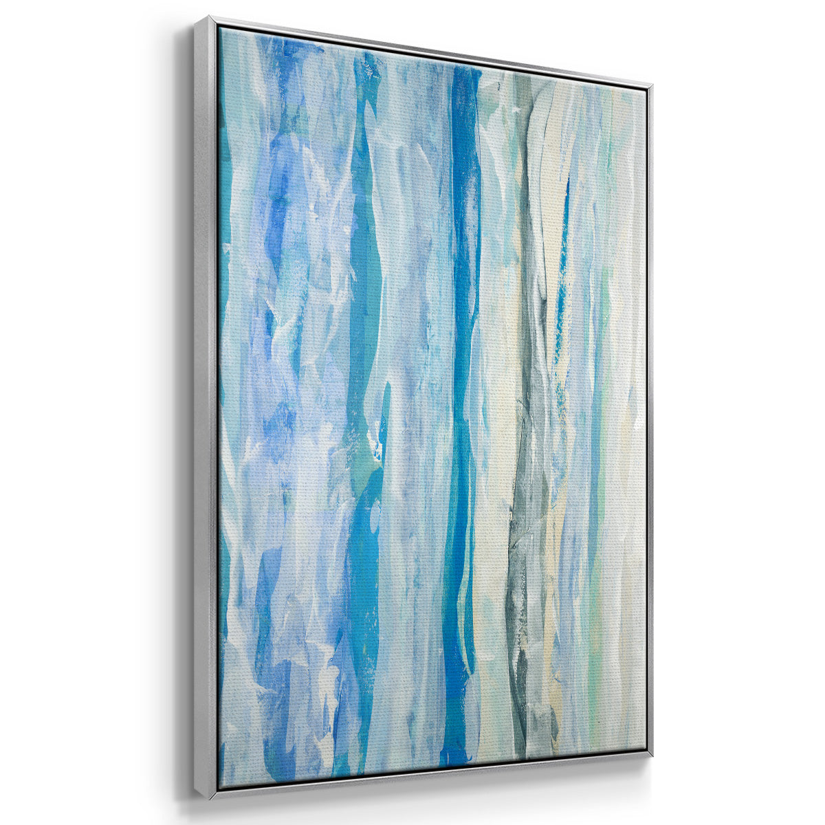 Swimming Ashore - Framed Premium Gallery Wrapped Canvas L Frame - Ready to Hang