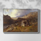 Lledr Valley in Wales, 1864 - Floater Framed Canvas Print