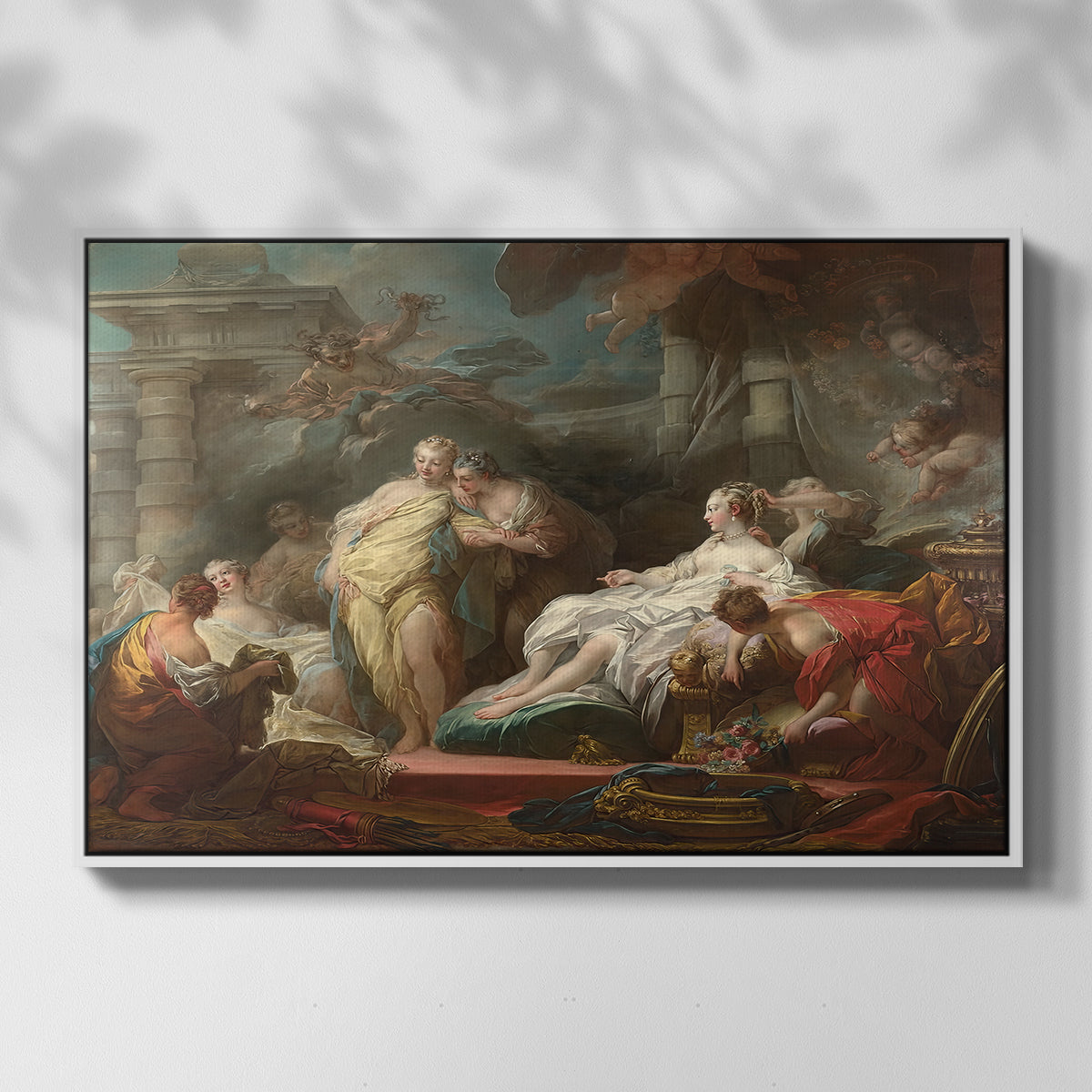 Psyche Showing Her Sisters Her Gifts from Cupid, 1753 - Floater Framed Canvas Print