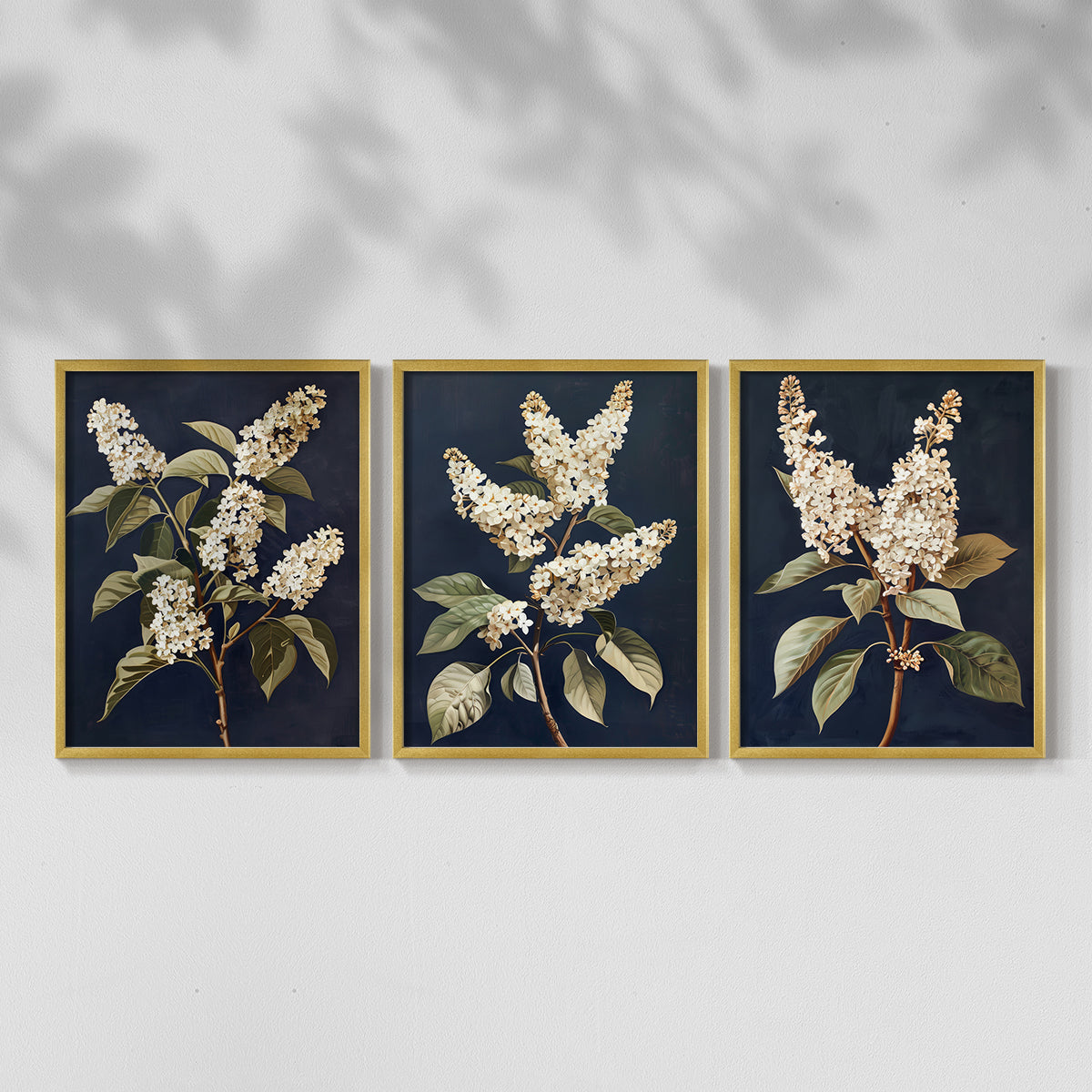 Floral Study Series LII - Restickable Framed Art Set