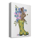 Welly Bunny And Bee Premium Gallery Wrapped Canvas - Ready to Hang