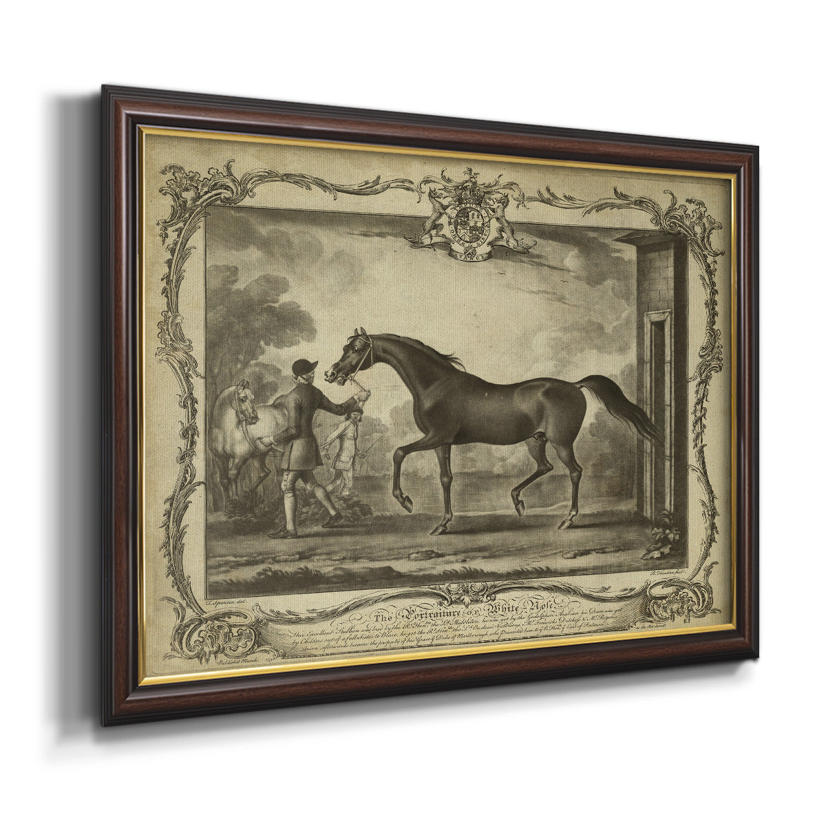 Distinguished Horses IV Premium Framed Canvas- Ready to Hang