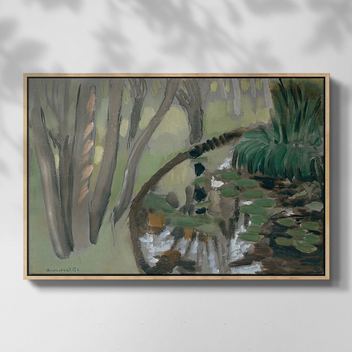 The Stream, Maintenon, 1918 - Floater Framed Canvas Print