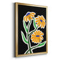 Pop Flowers I - Modern Framed Canvas Print