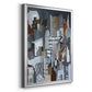 Western Metropolis - Modern Framed Canvas Print