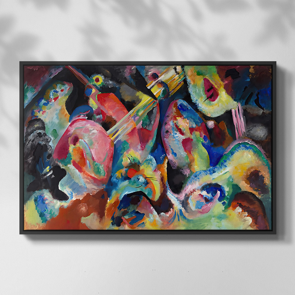 Improvisation. Deluge, 1913 - Floater Framed Canvas Print